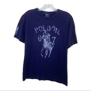 Polo by Ralph Lauren Navy Logo Tee SZ S
